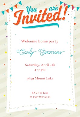 Confetti and Corner Flags - Free Printable Party 